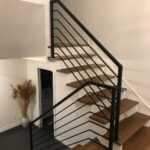 00235 Indoor Modern Railings interior stair-SmithMetalWorks.ca