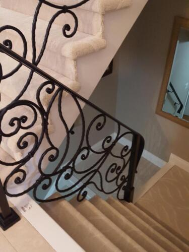 00341 Indoor Wrought Iron Railings