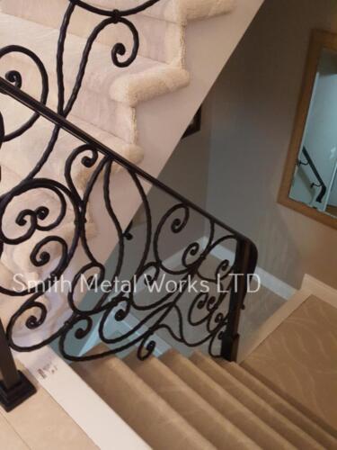 00343 Indoor Wrought Iron Railings