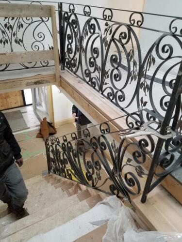 00348 Indoor Wrought Iron Railings