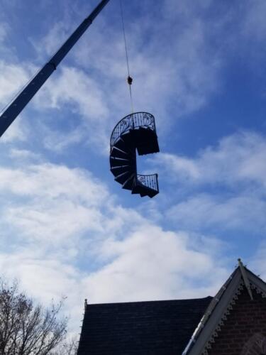 01245 Outdoor Spiral Staircase