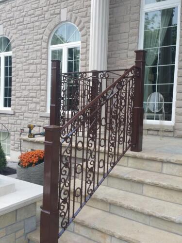 01341 Outdoor Wrought Iron Railings
